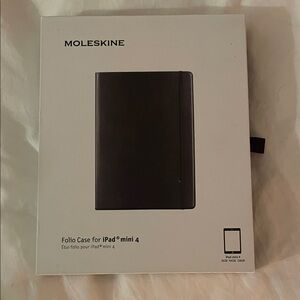 Moleskine Black iPad Mini 4 Folio Case
